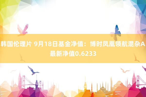 韩国伦理片 9月18日基金净值：博时凤凰领航混杂A最新净值0.6233