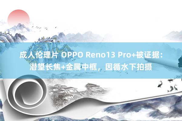 成人伦理片 OPPO Reno13 Pro+被证据：潜望长焦+金属中框，因循水下拍摄