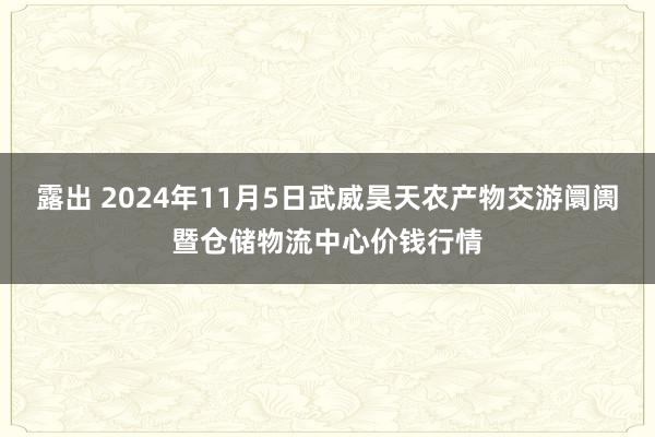 露出 2024年11月5日武威昊天农产物交游阛阓暨仓储物流中心价钱行情