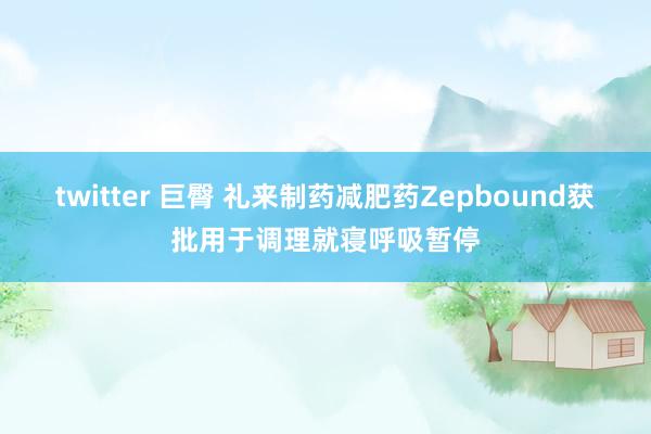 twitter 巨臀 礼来制药减肥药Zepbound获批用于调理就寝呼吸暂停